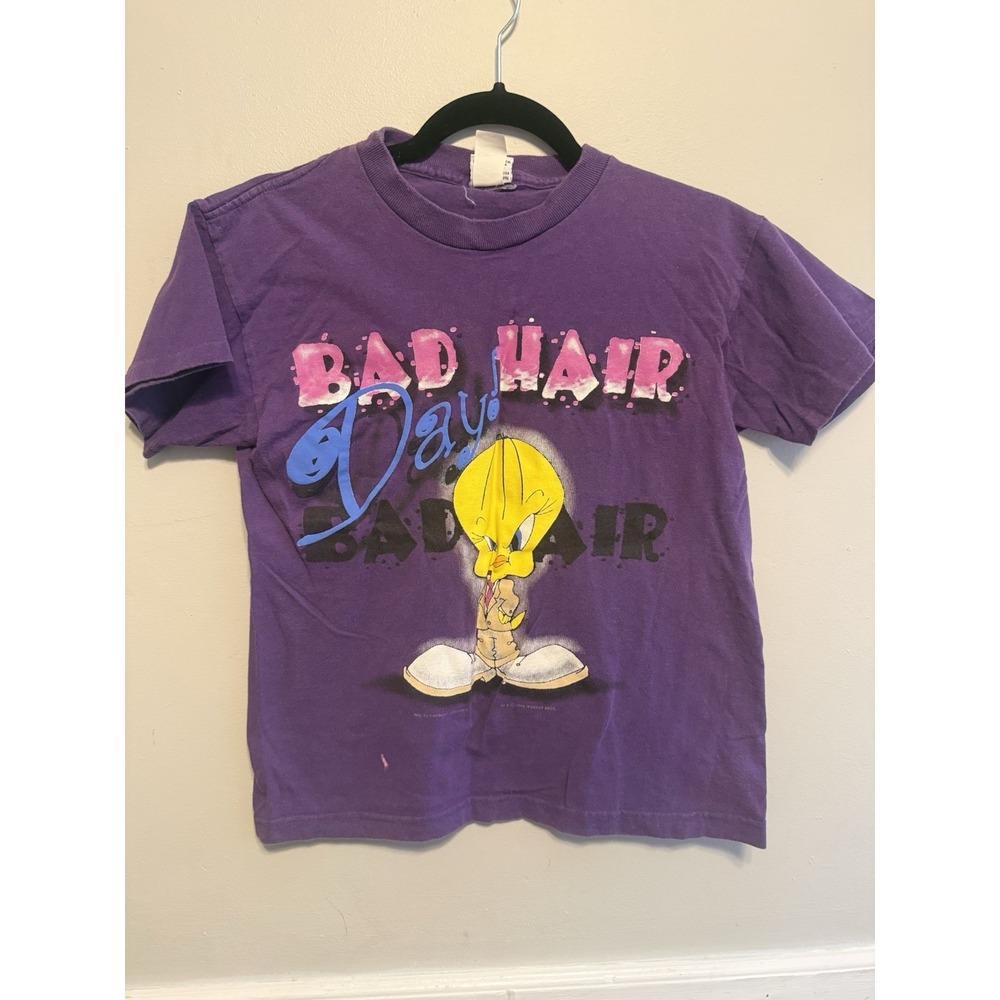 Rare VTG Looney Tunes Tweety Bird T‎ Shirt 90s Toddler Kids S/M